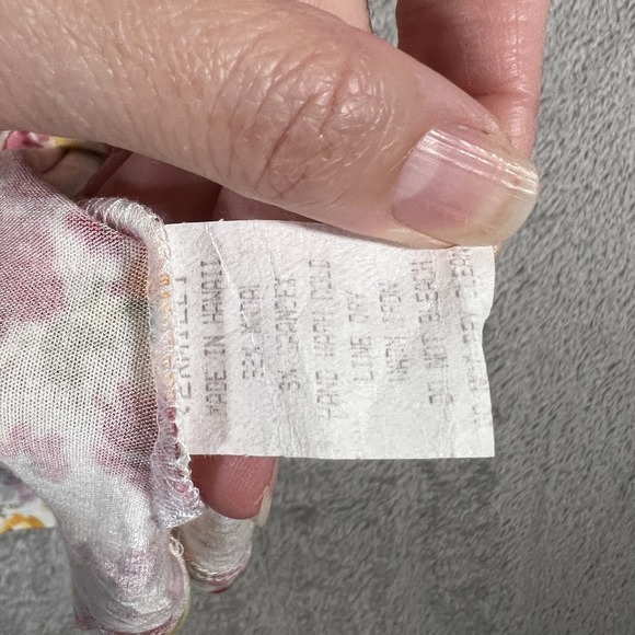 Vermilli Hawaii Dress Womens Small Strappy Sundress Floral Summer Vacation Beach - Picture 5 of 8